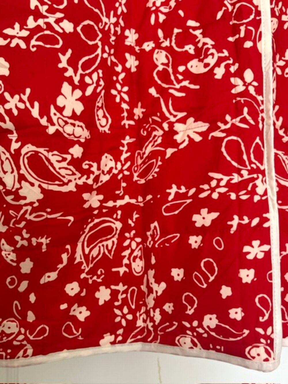 Free People Inspired Quilted Cropped Puffer Jacket in Bandana Pattern | Size M - Picture 7 of 8